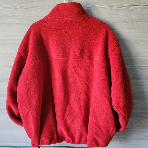 Timberland Mens Fleece Jacket Size 2X Full Zip Red Vintage 90s Y2K New w/tags - Picture 7 of 16